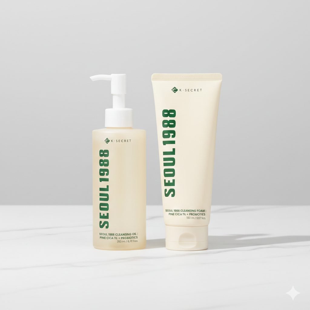 K-Secret Seoul 1988 Double Cleanse Pore Reset Set