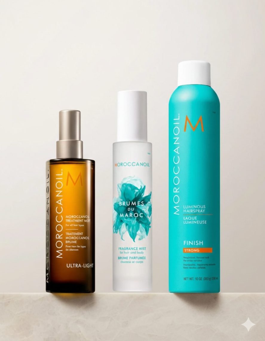 Moroccanoil Luminous Finish and Signature Scent Set