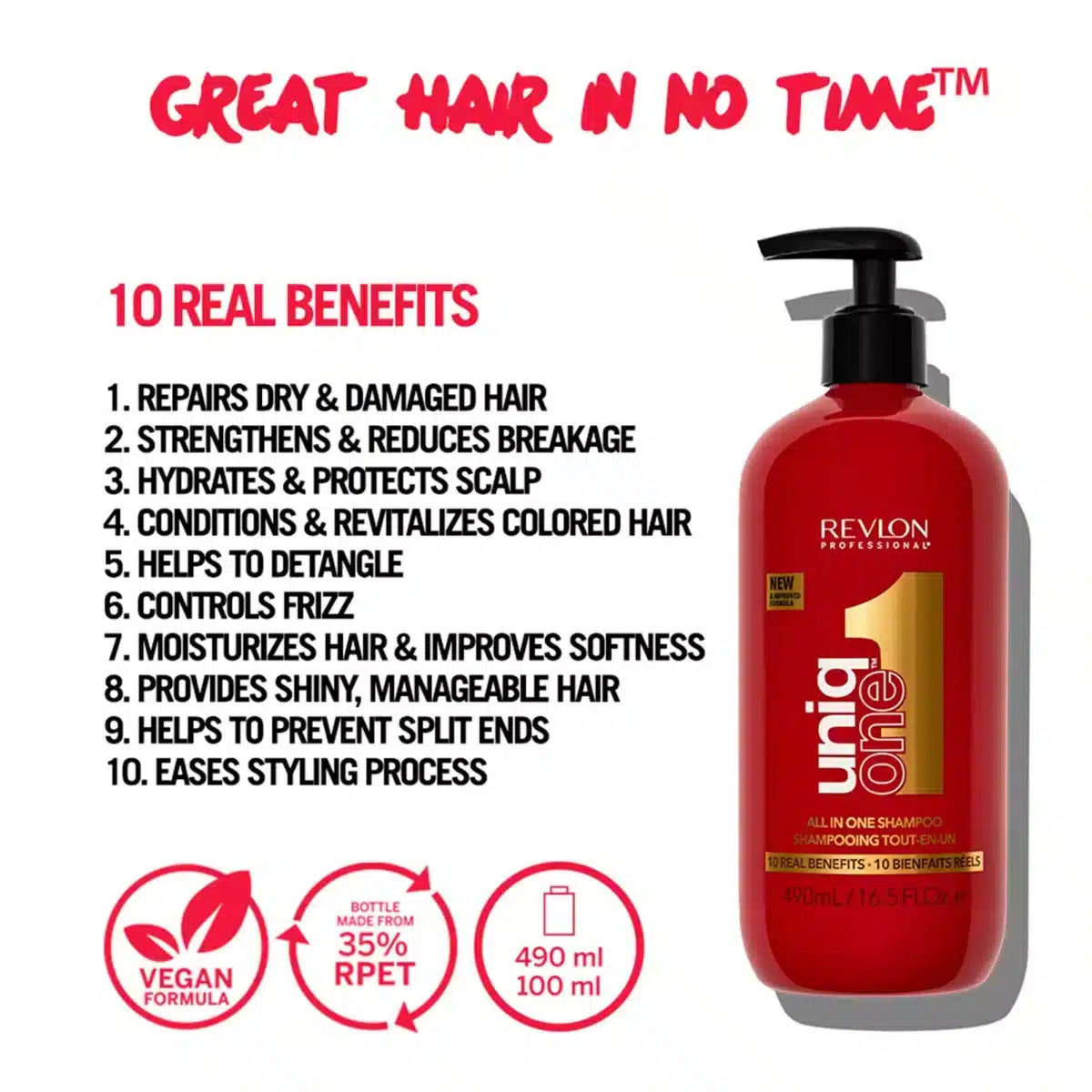 Revlon Uniq One All In One Σαμπουάν 490ml