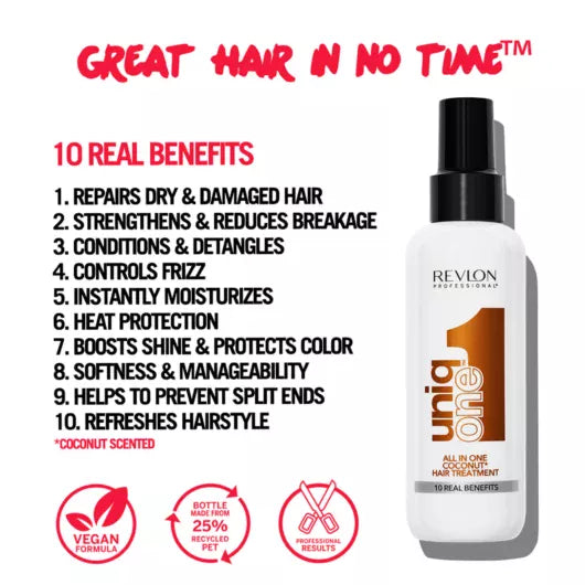 REVLON UniqOne Θεραπεία Μαλλιών Άρωμα Καρύδας 150ml