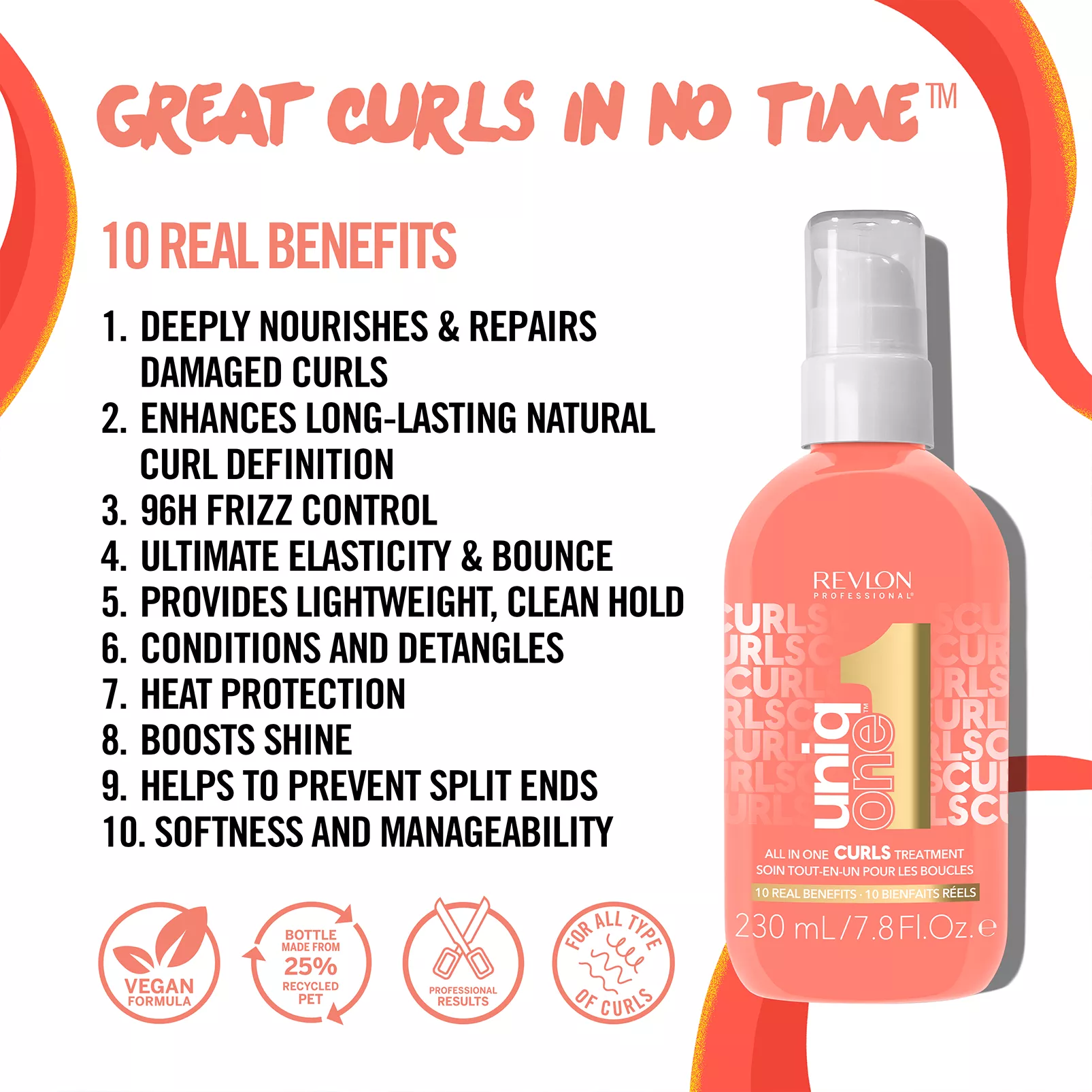 Revlon UniqOne Curls Θεραπεία 230ml