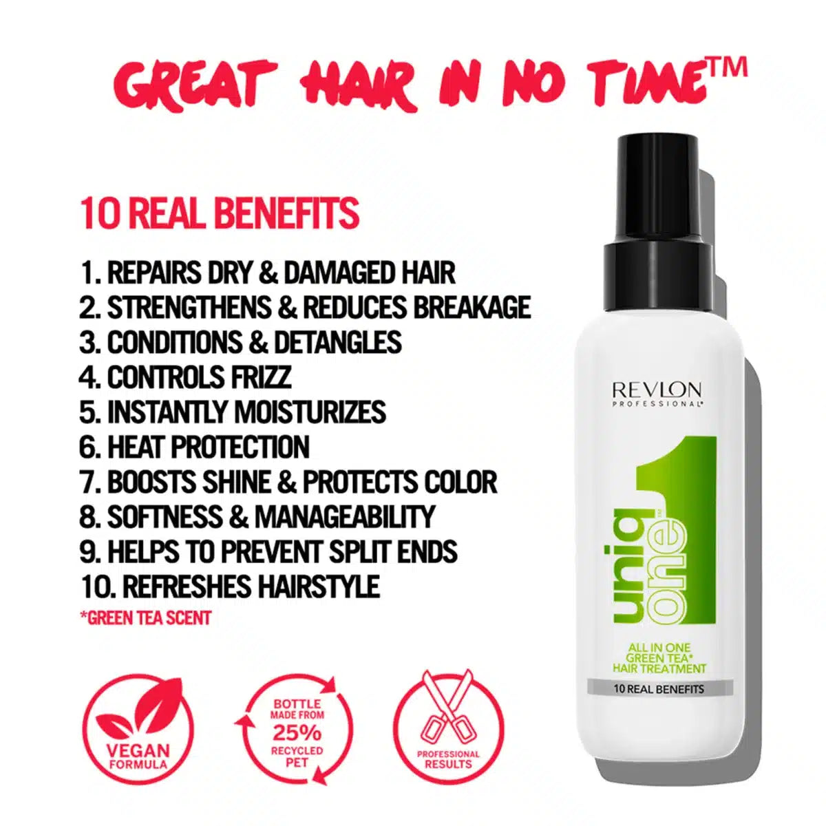 Revlon UniqOne Hair Treatment Green Tea Fragrance 150ml