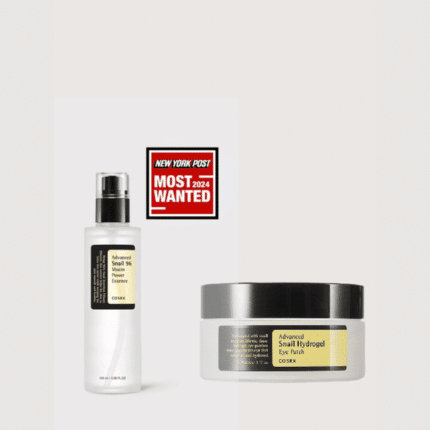 COSRX Snail Radiance Repair Duo set containing Snail 96 Essence and Snail 92 Cream