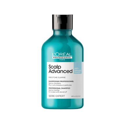 LOréal Scalp Advanced Anti-Dandruff Dermo-Clarifier Shampoo 300ml | Eliminate Flakes & Soothe the Scalp