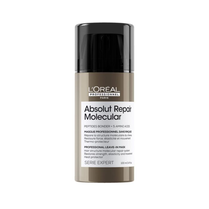 LOREAL PROFESSIONNEL ABSOLUT REPAIR MOLECULAR Deep molecular repairing leave-in mask for damaged hair 100ML - Image 6