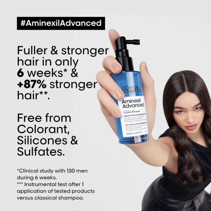 LOréal Professionnel Aminexil Advanced Anti-Hair Loss Activator Serum 90ml  - Image 5
