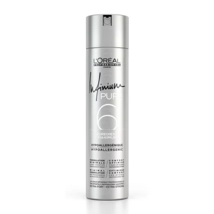 L'Oréal Professionnel Infinium Pure 6 , STRONG Hairspray 300 ML - 500 ML