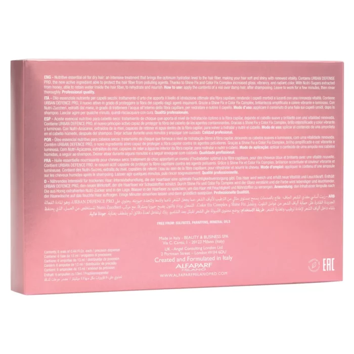 ALFAPARF Semi Di Lino Moisture Nutritive Essential Oil 6 X 13 ML - Image 4