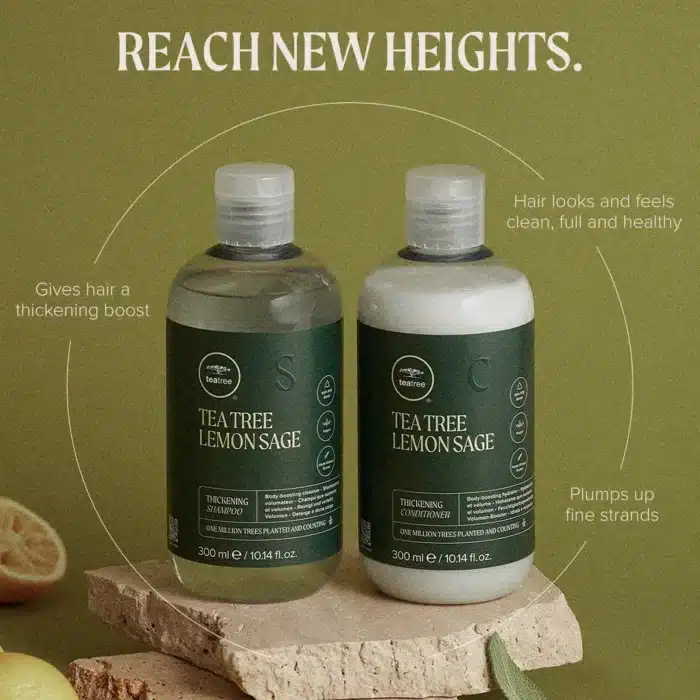 Tea Tree Lemon Sage Thickening Shampoo 300 ML - Image 6