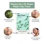 MISSHA Airy Fit Sheet Mask Tea Tree 19g  - Image 5