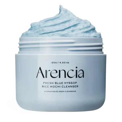 Arencia Blue Hyssop Rice Mochi Cleanser 120g – Pore & Oil Control