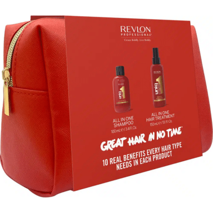 Revlon Uniq One Great Hair In No Time Hair | Travel Shampoo & Treatment Set