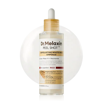 Dr Melaxin Peel Shot Exfoliant White Rice Ampoule 80ml | Peggymou.com Online Cyprus