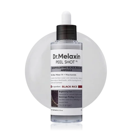 Dr Melaxin Peel Shot Exfoliant Black Rice Ampoule 80ml | Peggymou.com Online Cyprus