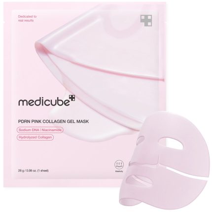 MEDICUBE Salmon PDRN Pink Collagen Jelly Gel Mask 28g | Peggymou.com Online Cyprus